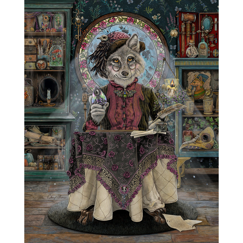 Aristocratic Royal Wolf - Full AB Round Drill Diamond Painting 40*50CM