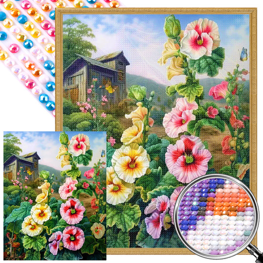 Garden Flowers - Full AB Round Drill Diamond Painting 40*50CM