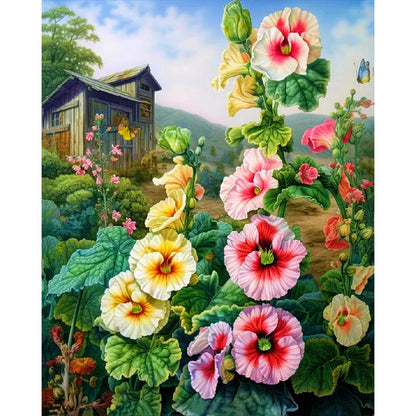 Garden Flowers - Full AB Round Drill Diamond Painting 40*50CM