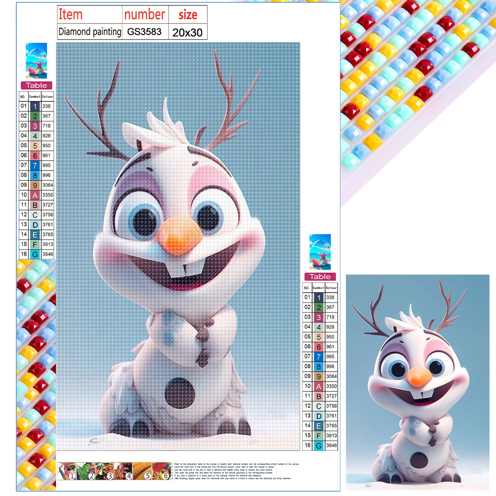 Frozen - Olaf - Full Square Drill Diamond Painting 20*30CM