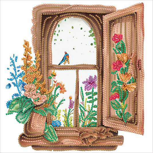 Windowsill - Special Shaped Drill Diamond Painting 30*30CM