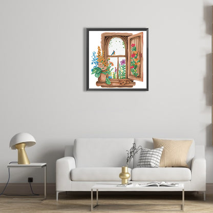 Windowsill - Special Shaped Drill Diamond Painting 30*30CM