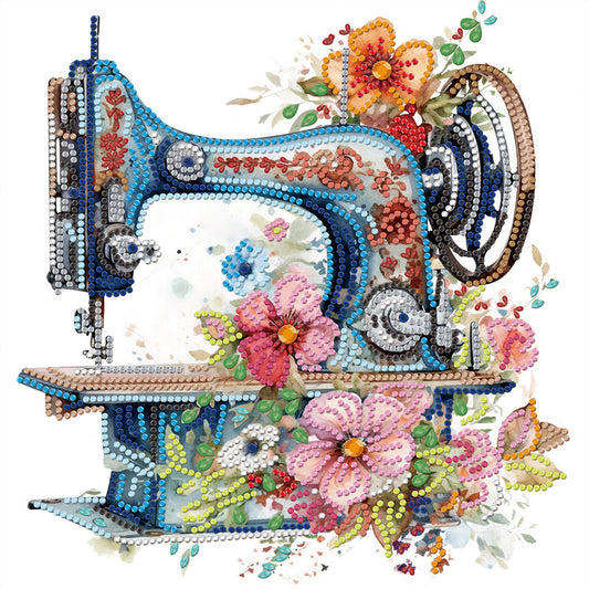 Sewing Machine - Special Shaped Drill Diamond Painting 30*30CM