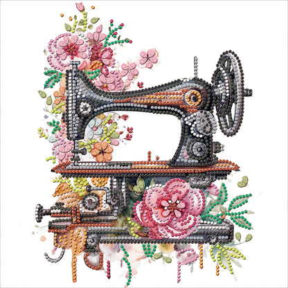 Sewing Machine - Special Shaped Drill Diamond Painting 30*30CM