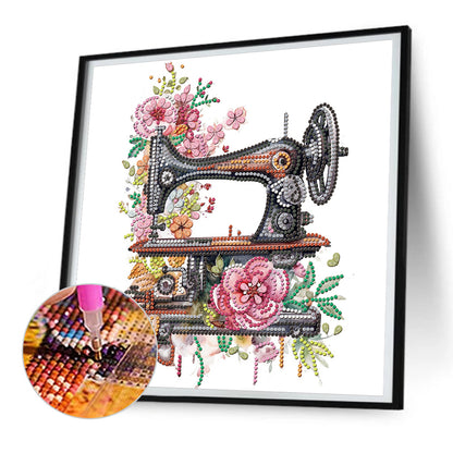 Sewing Machine - Special Shaped Drill Diamond Painting 30*30CM