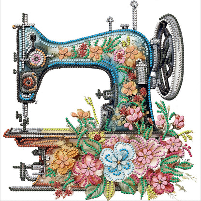 Sewing Machine - Special Shaped Drill Diamond Painting 30*30CM