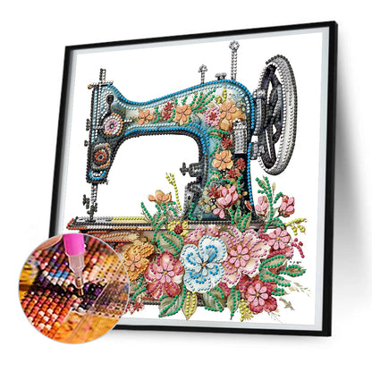 Sewing Machine - Special Shaped Drill Diamond Painting 30*30CM