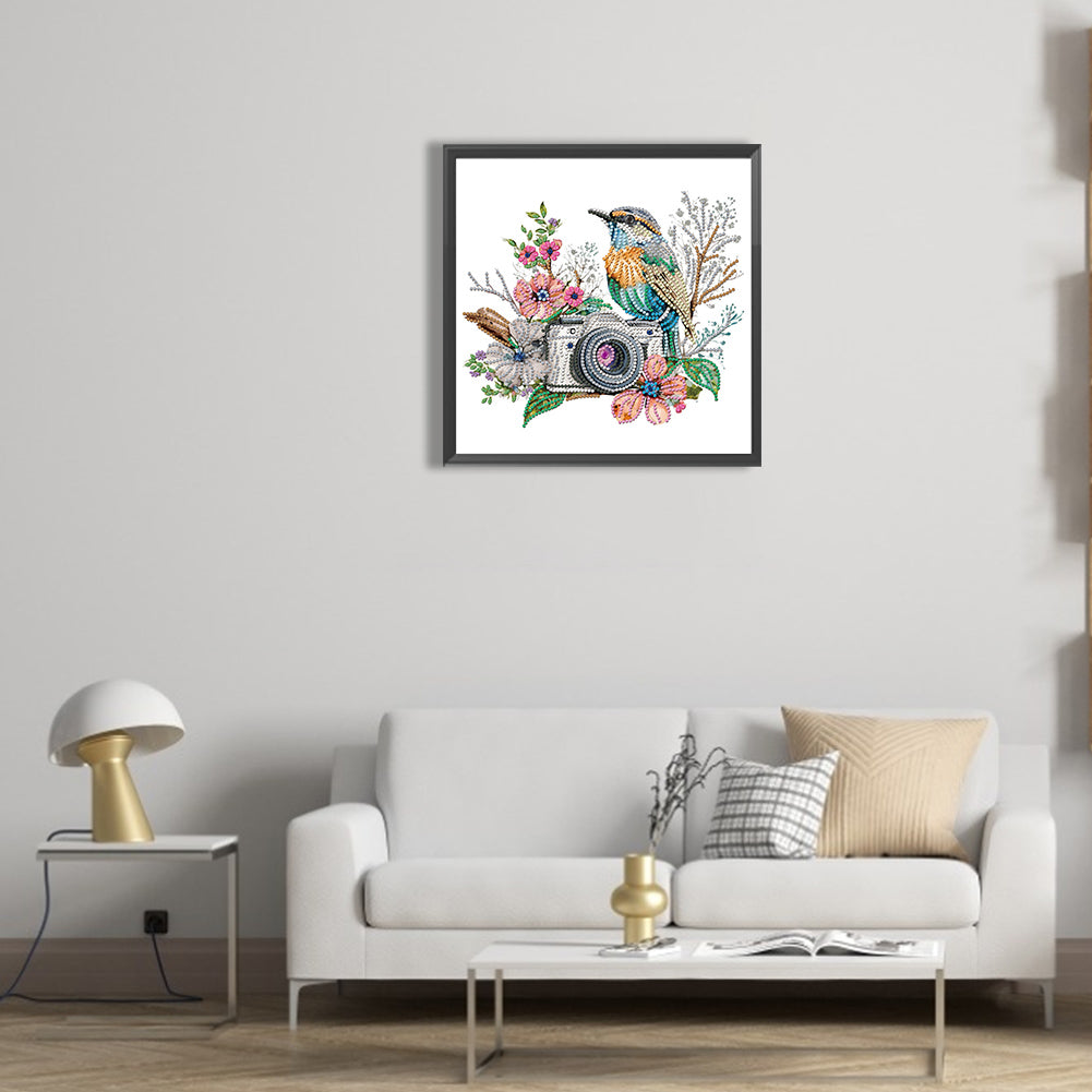 Camera -   Special Shaped Drill Diamond Painting 30*30CM