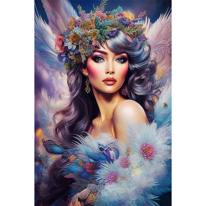 Angel Girl - Full AB Round Drill Diamond Painting 40*60CM