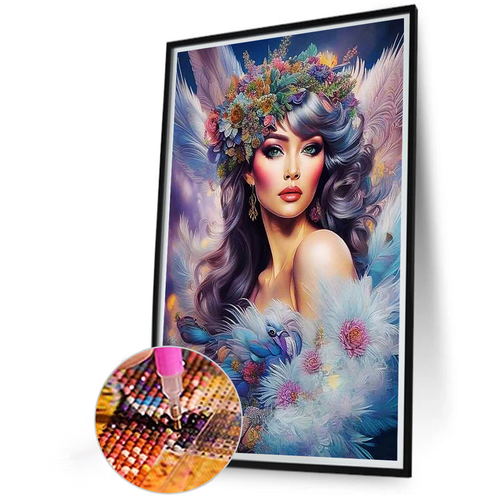 Angel Girl - Full AB Round Drill Diamond Painting 40*60CM