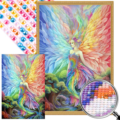 Colored Wings - Full AB Round Drill Diamond Painting 40*60CM