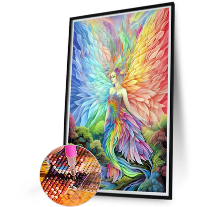 Colored Wings - Full AB Round Drill Diamond Painting 40*60CM