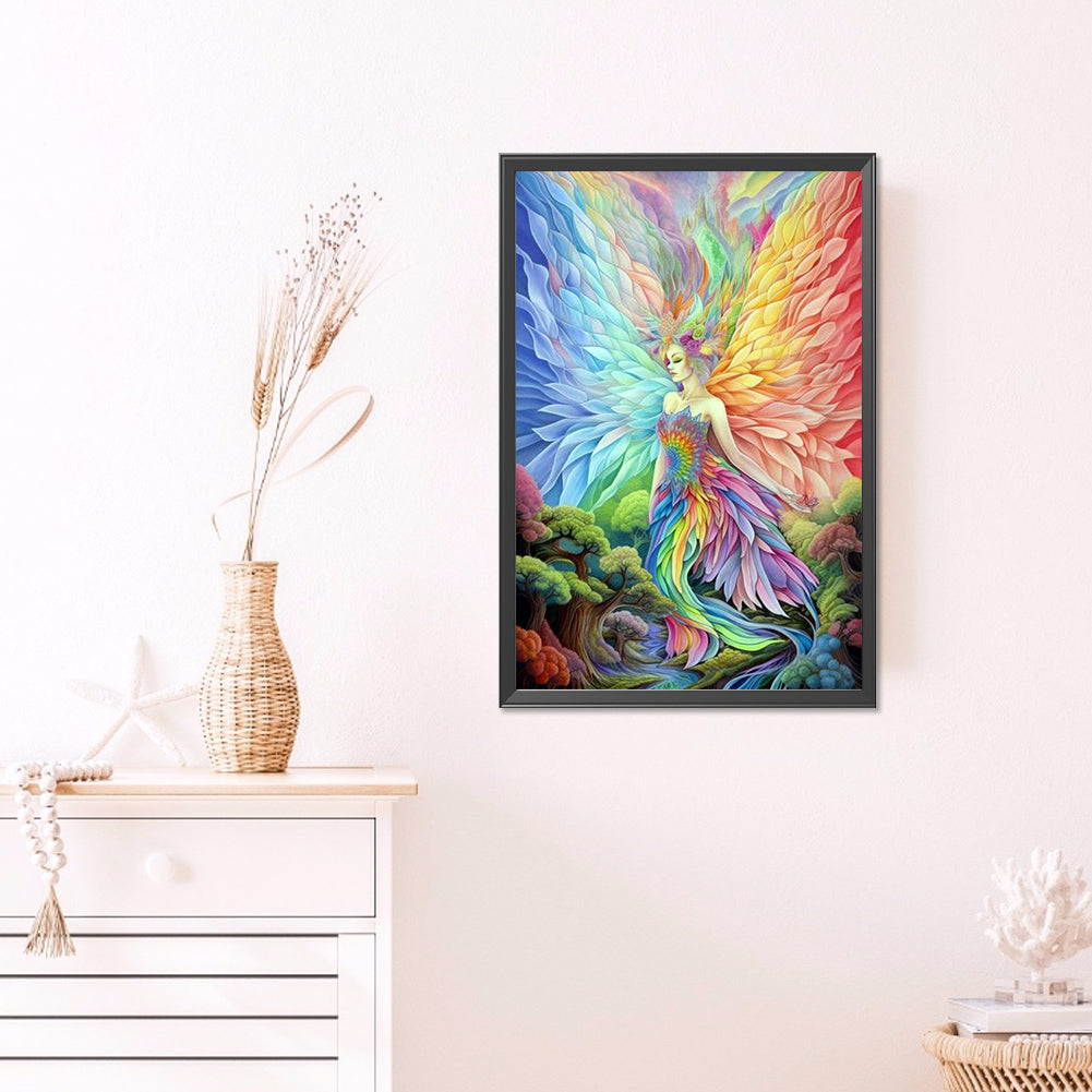 Colored Wings - Full AB Round Drill Diamond Painting 40*60CM