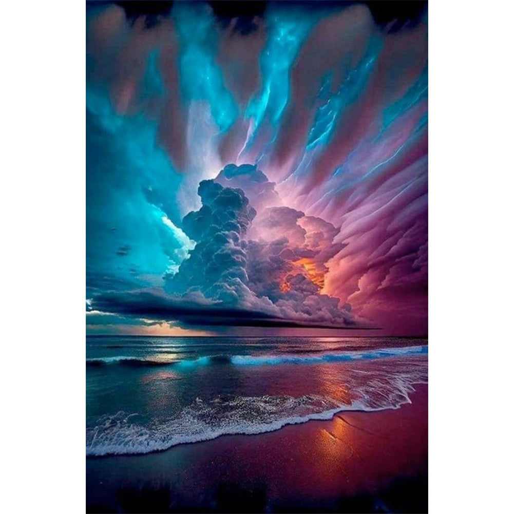 Beach Sky - Full AB Round Drill Diamond Painting 40*60CM