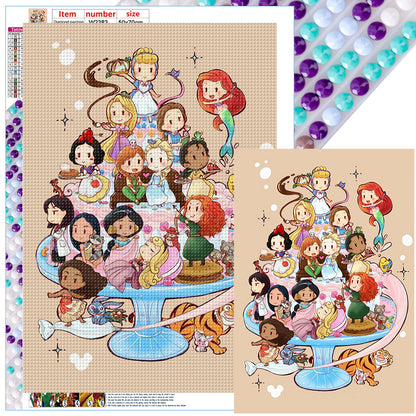 Disney Princess - Full Round Drill Diamond Painting 50*70CM