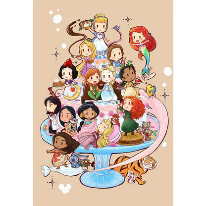 Disney Princess - Full Round Drill Diamond Painting 50*70CM