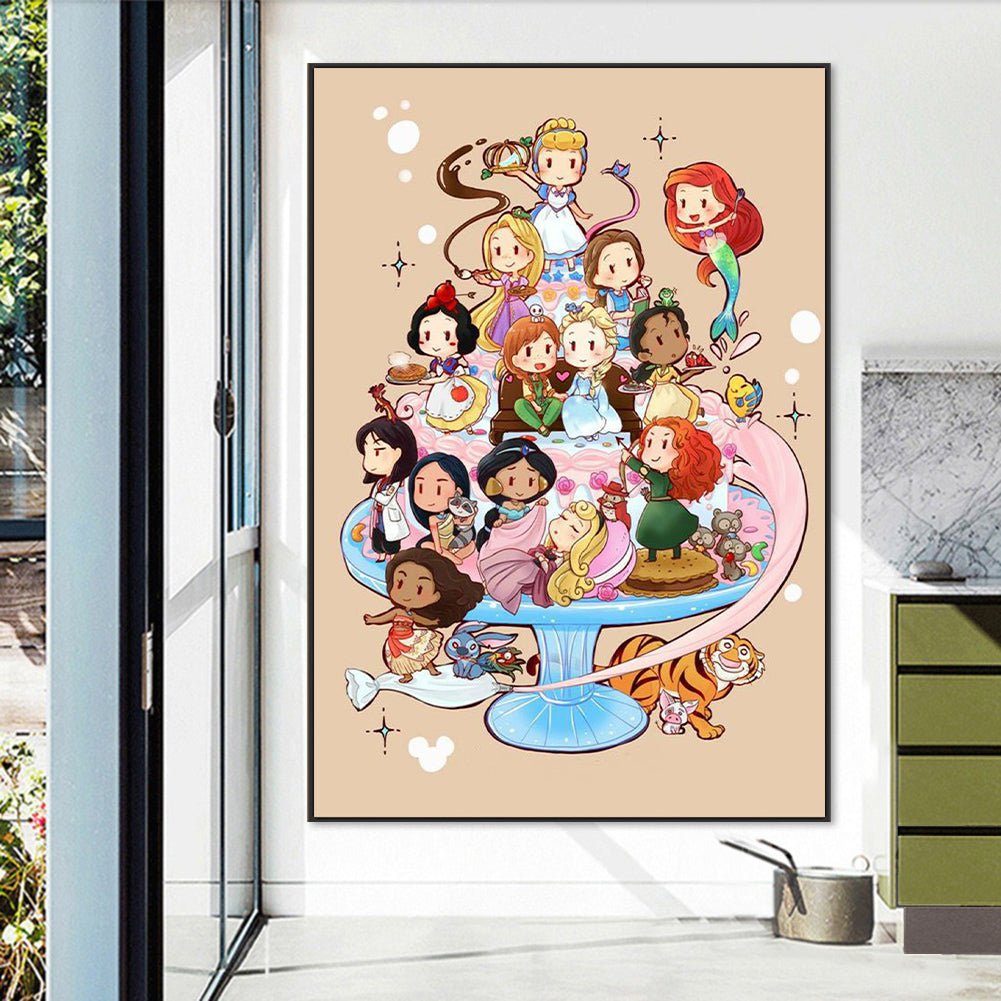 Disney Princess - Full Round Drill Diamond Painting 50*70CM