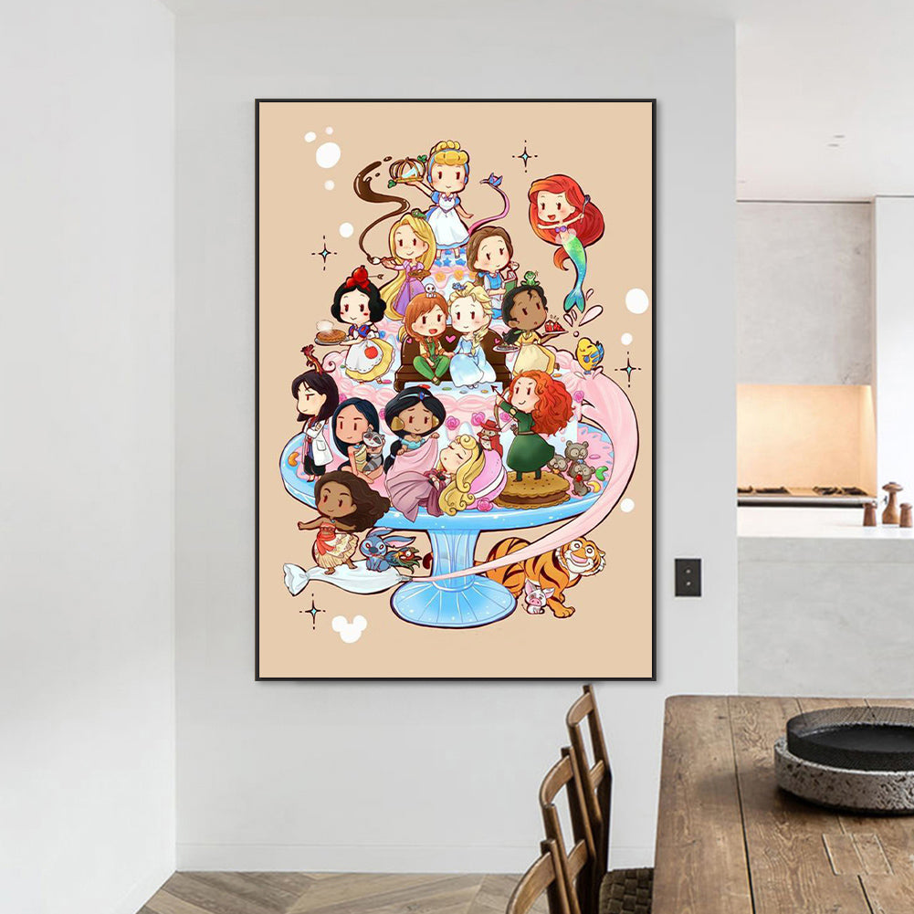 Disney Princess - Full Round Drill Diamond Painting 50*70CM