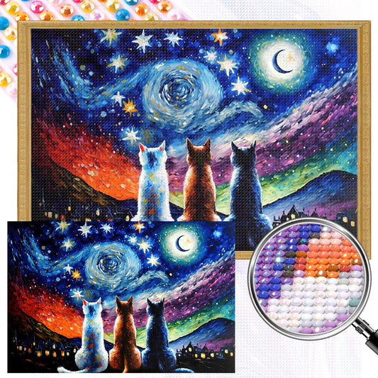 Animal -   AB Round Drill Diamond Painting 60*40CM