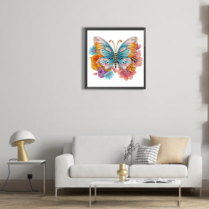 Garden Butterfly -  Special Shaped Drill Diamond Painting 30*30CM