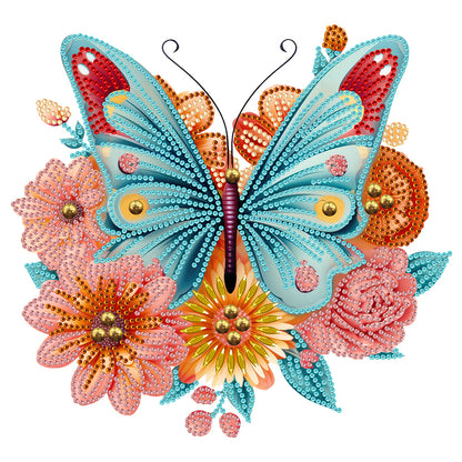 Garden Butterfly -  Special Shaped Drill Diamond Painting 30*30CM