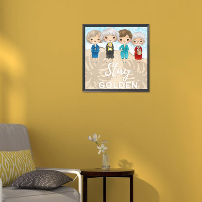 Sisterhood - Full Round Drill Diamond Painting 30*30CM