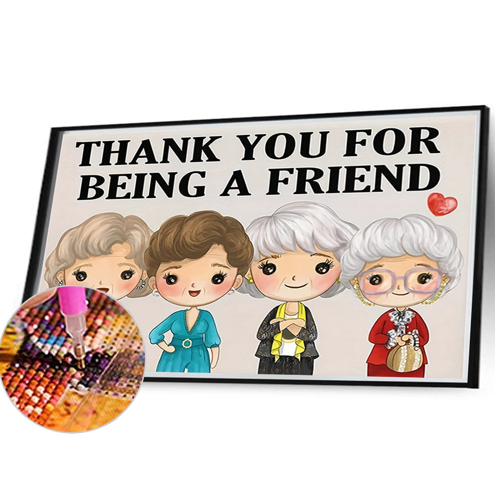 Sisterhood - Full Round Drill Diamond Painting 40*30CM