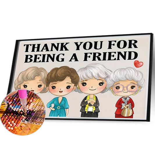 Sisterhood - Full Round Drill Diamond Painting 40*30CM