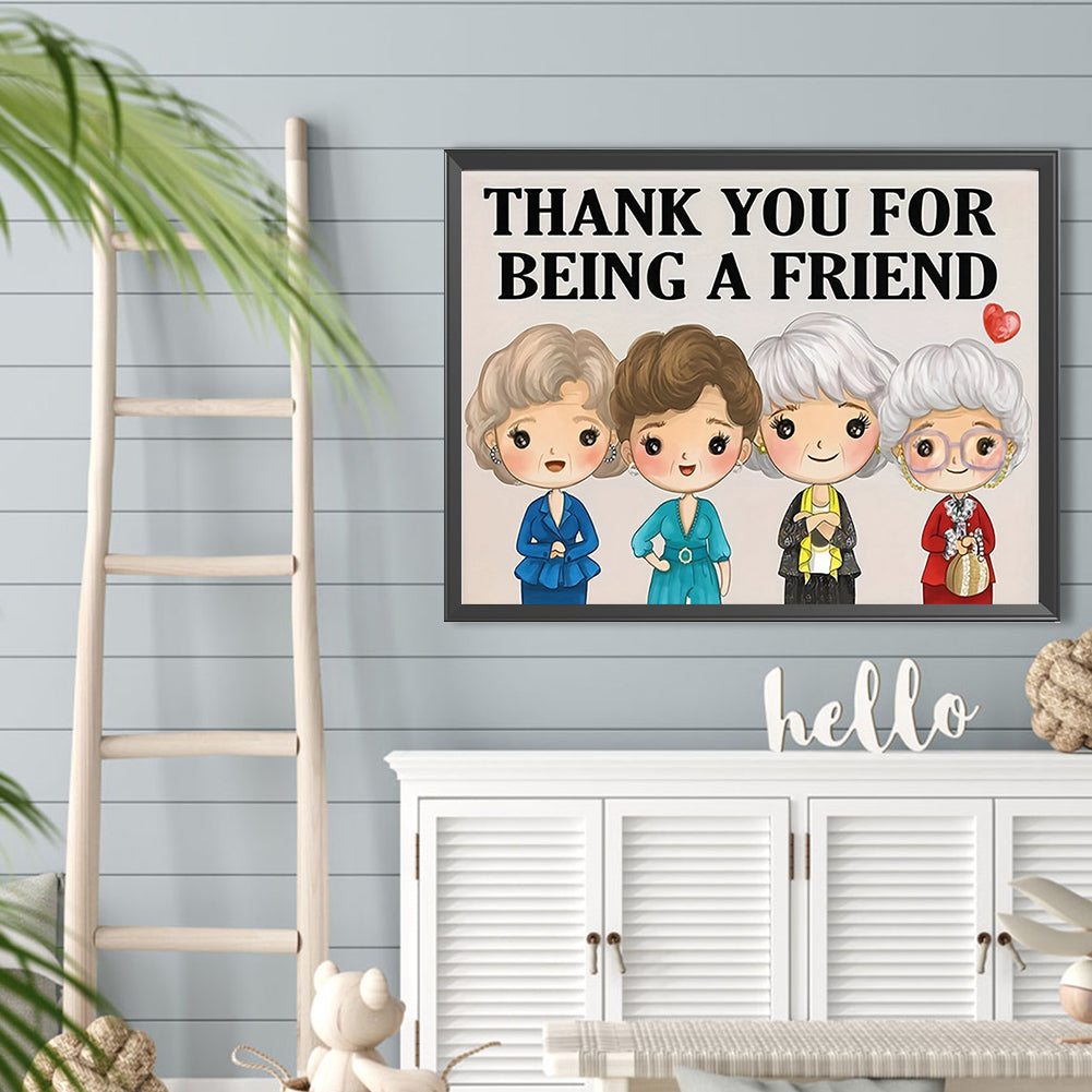 Sisterhood - Full Round Drill Diamond Painting 40*30CM