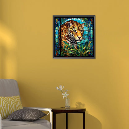 Jungle Leopard - Full Round Drill Diamond Painting 30*30CM