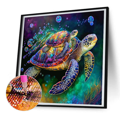 Sea Turtle - Full Round Drill Diamond Painting 30*30CM