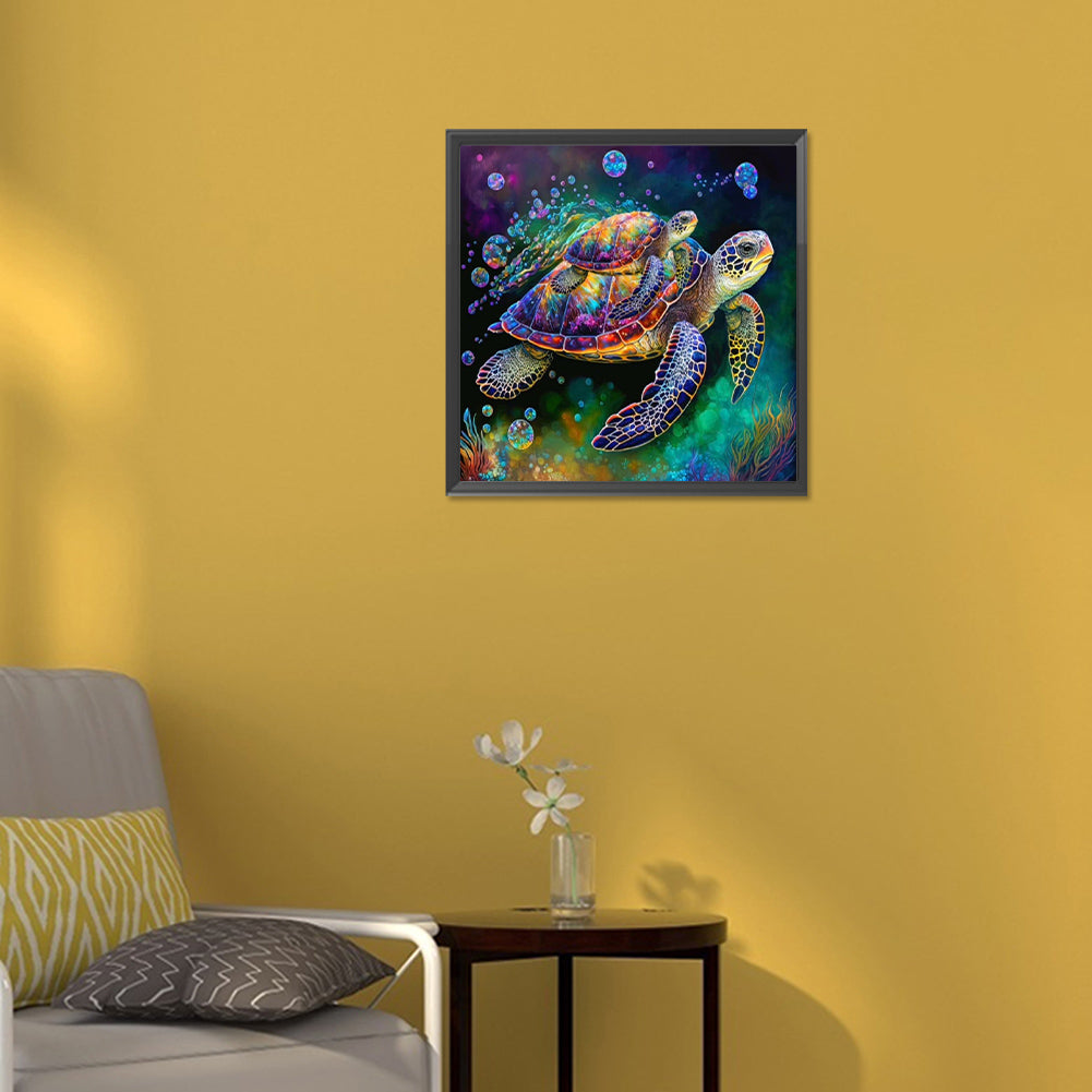 Sea Turtle - Full Round Drill Diamond Painting 30*30CM