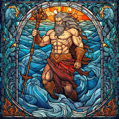 Sea King And Bull Demon King - Full Round Drill Diamond Painting 30*30CM