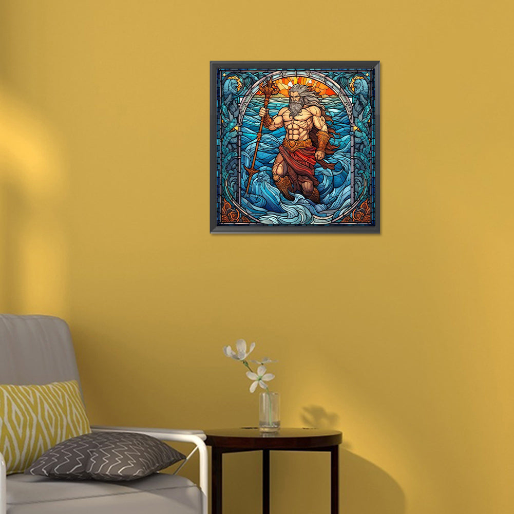 Sea King And Bull Demon King - Full Round Drill Diamond Painting 30*30CM