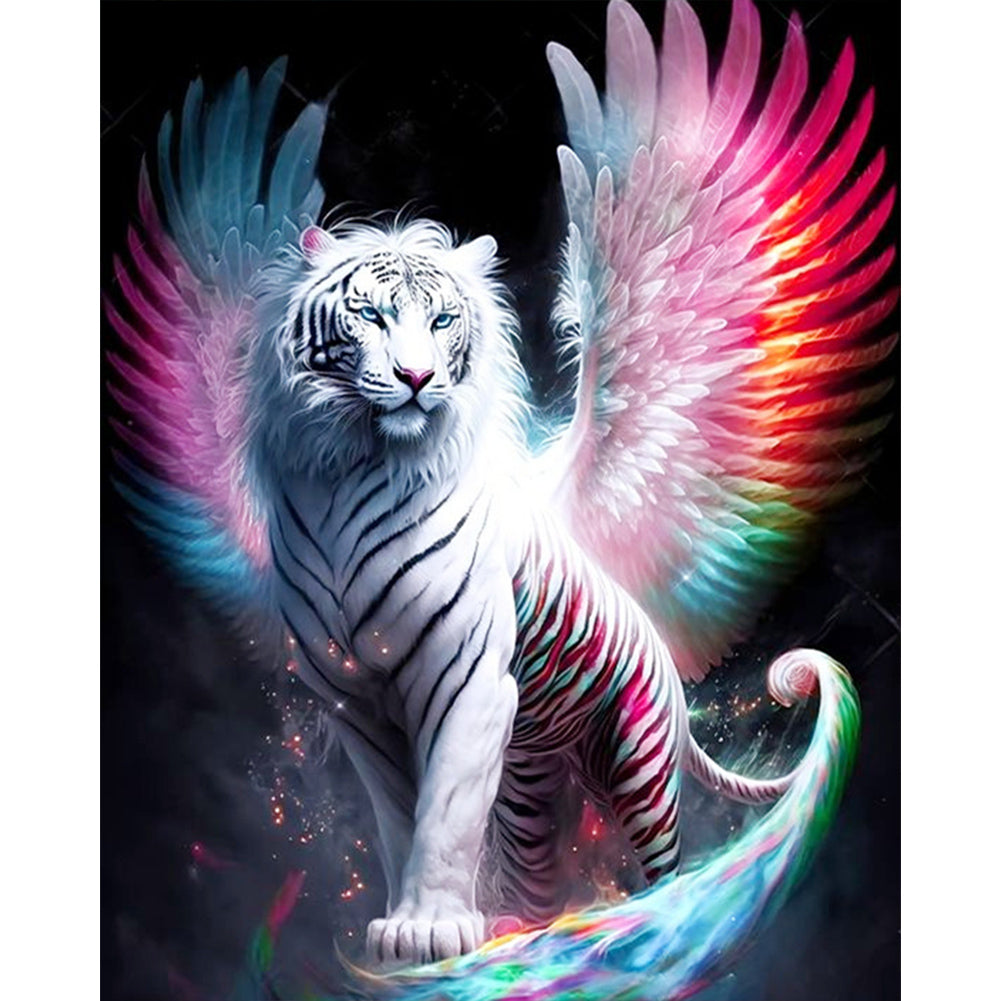 Tiger With Wings - Full AB Round Drill Diamond Painting 40*50CM