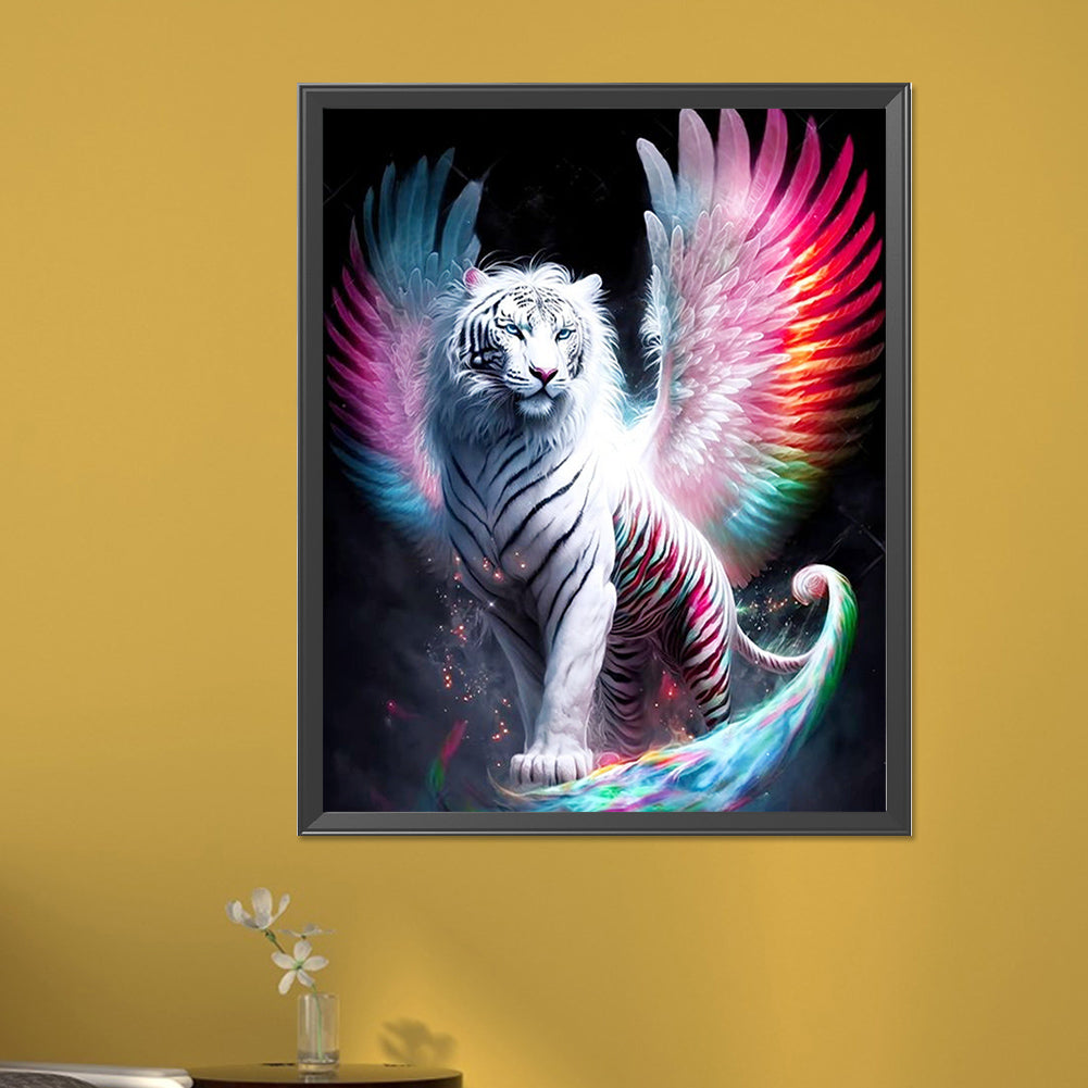 Tiger With Wings - Full AB Round Drill Diamond Painting 40*50CM