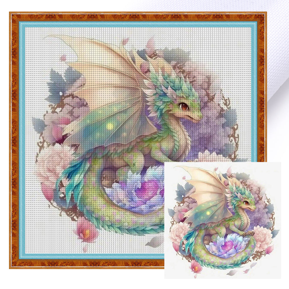 Cute Pterosaur - 11CT Stamped Cross Stitch 50*50CM