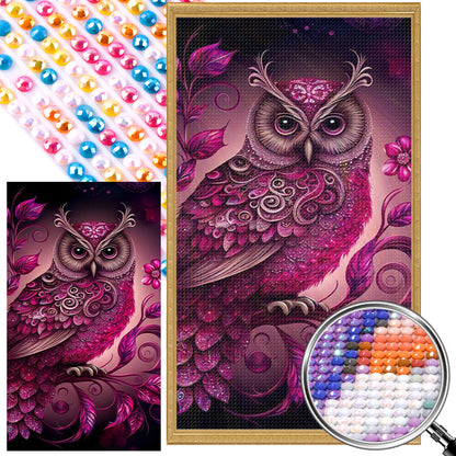 Owl - Full AB Round Drill Diamond Painting 40*70CM