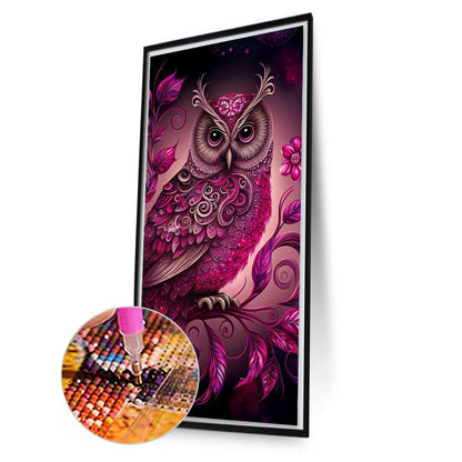 Owl - Full AB Round Drill Diamond Painting 40*70CM