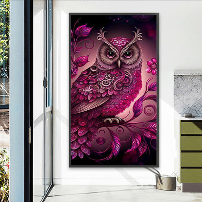 Owl - Full AB Round Drill Diamond Painting 40*70CM