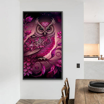 Owl - Full AB Round Drill Diamond Painting 40*70CM