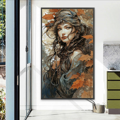 Hijab Woman - Full AB Round Drill Diamond Painting 40*70CM