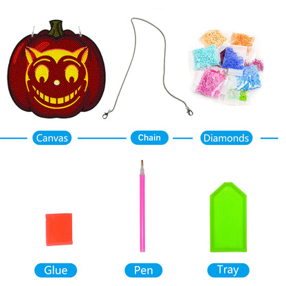 DIY Diamond Dots Art Sunflower Animal Home Garden Decor (Pumpkin Cat)