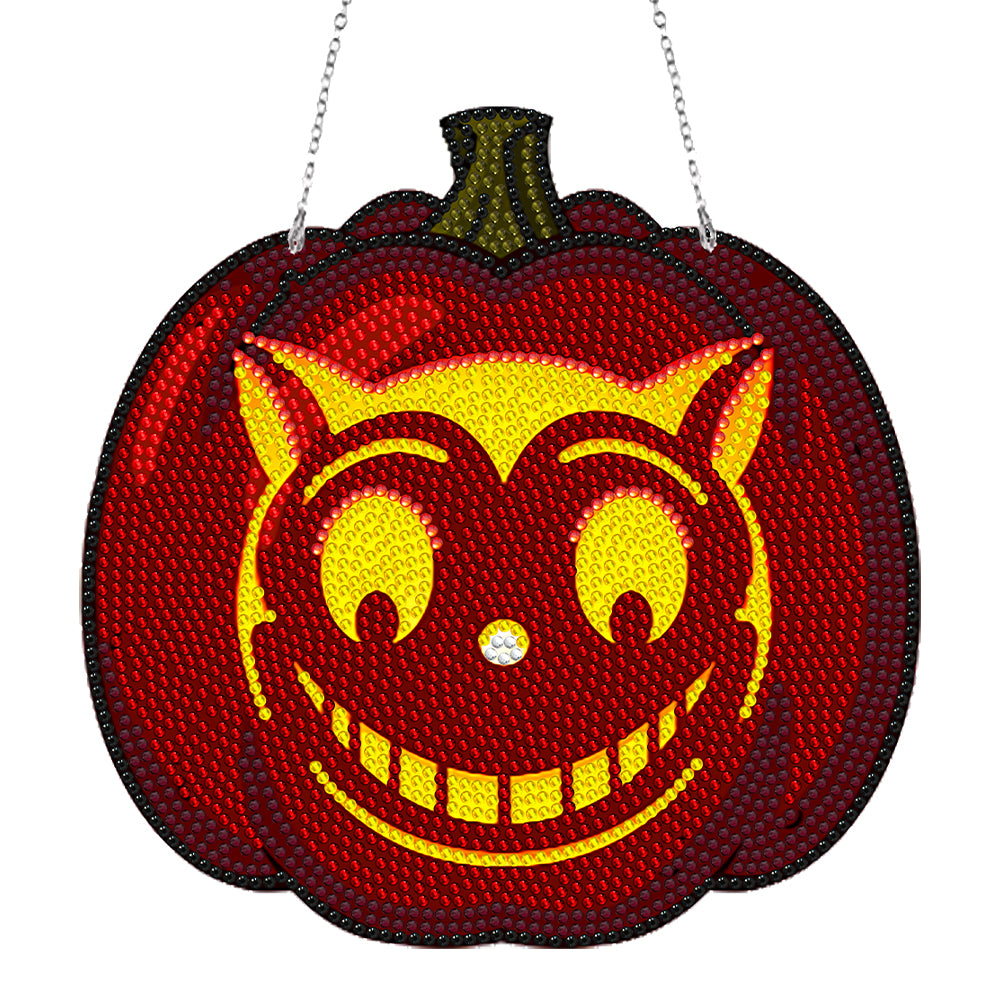 DIY Diamond Dots Art Sunflower Animal Home Garden Decor (Pumpkin Cat)