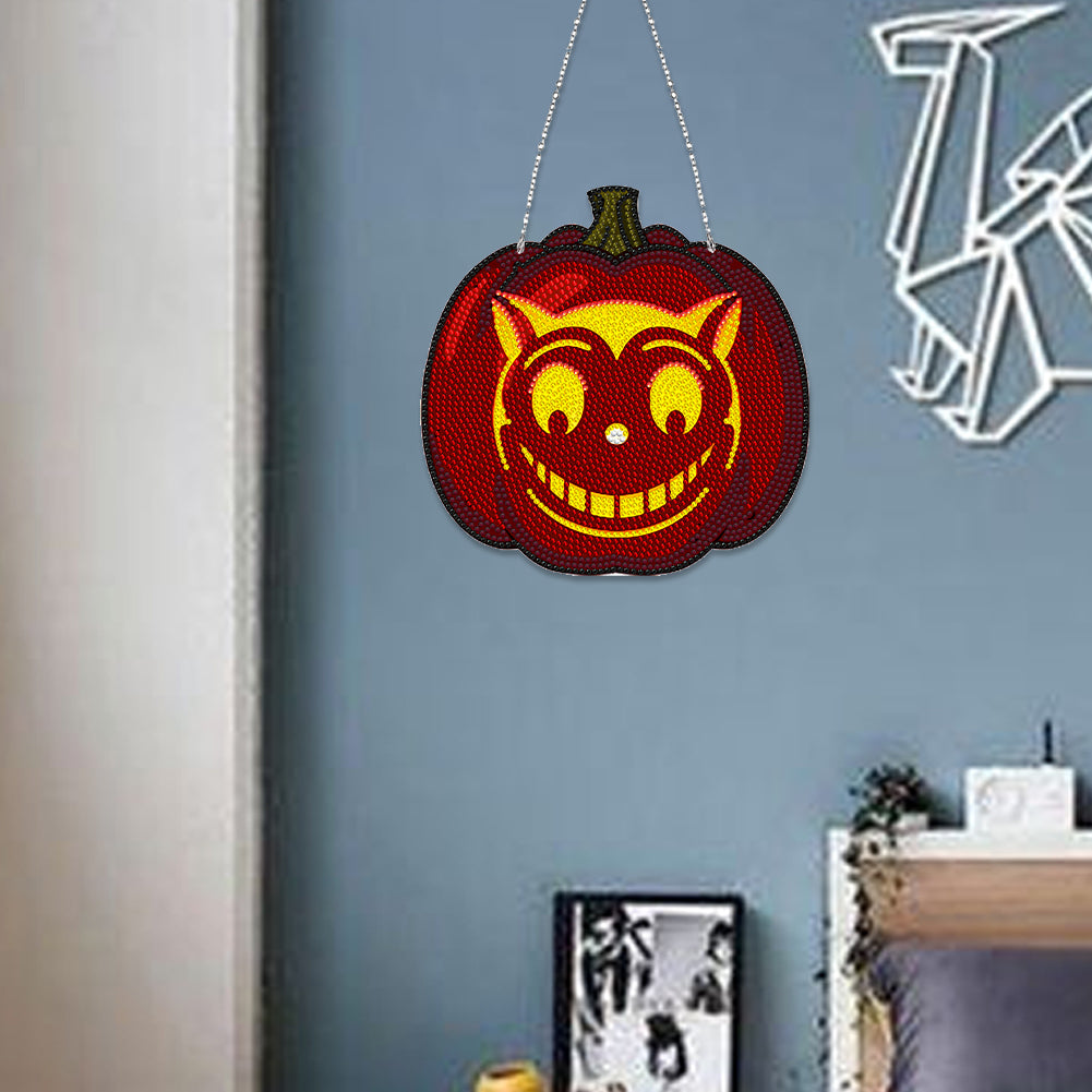 DIY Diamond Dots Art Sunflower Animal Home Garden Decor (Pumpkin Cat)