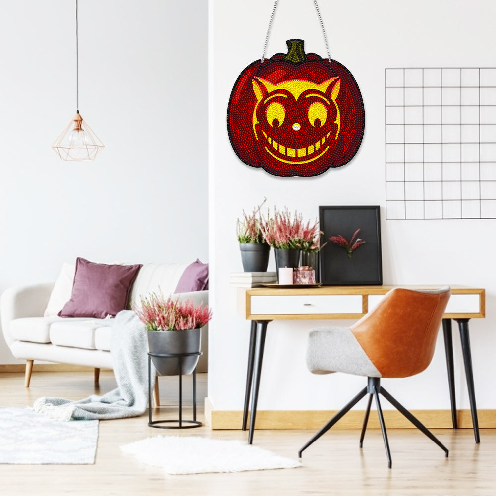 DIY Diamond Dots Art Sunflower Animal Home Garden Decor (Pumpkin Cat)