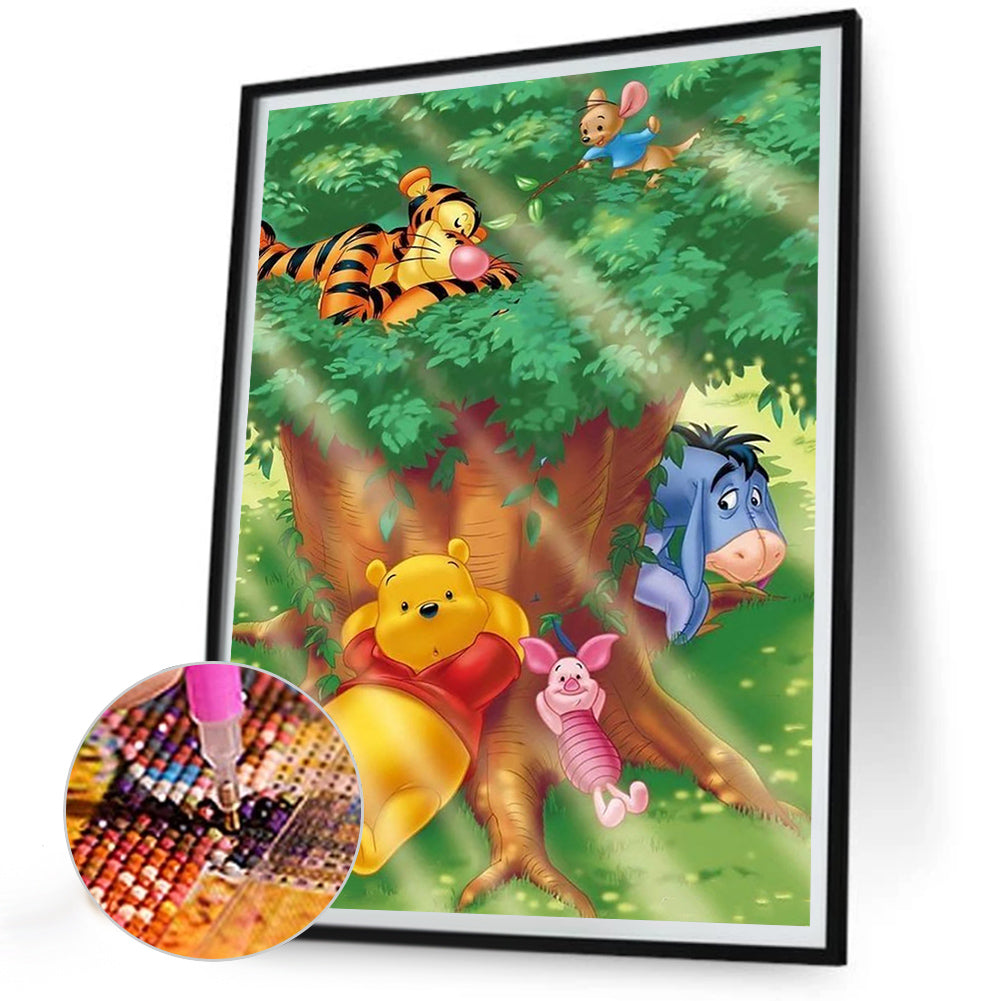 Winnie The Pooh - Full Round Drill Diamond Painting 30*40CM