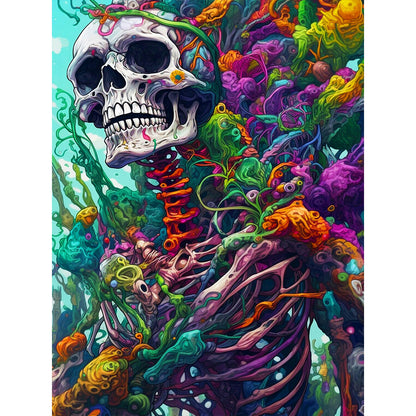 Discard The Fleshy Skull - Full Round Drill Diamond Painting 30*40CM