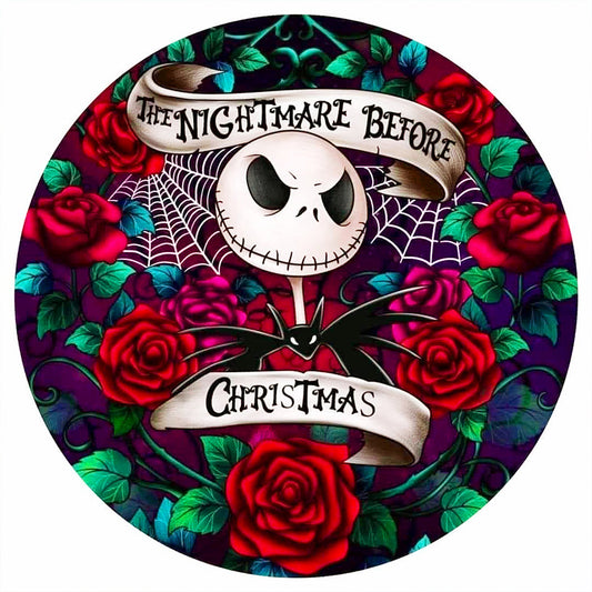 Jack Skull Under The Rose - Full Round Drill Diamond Painting 40*40CM