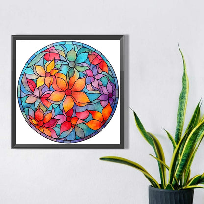 Glass Painting - Full AB Round Drill Diamond Painting 40*40CM